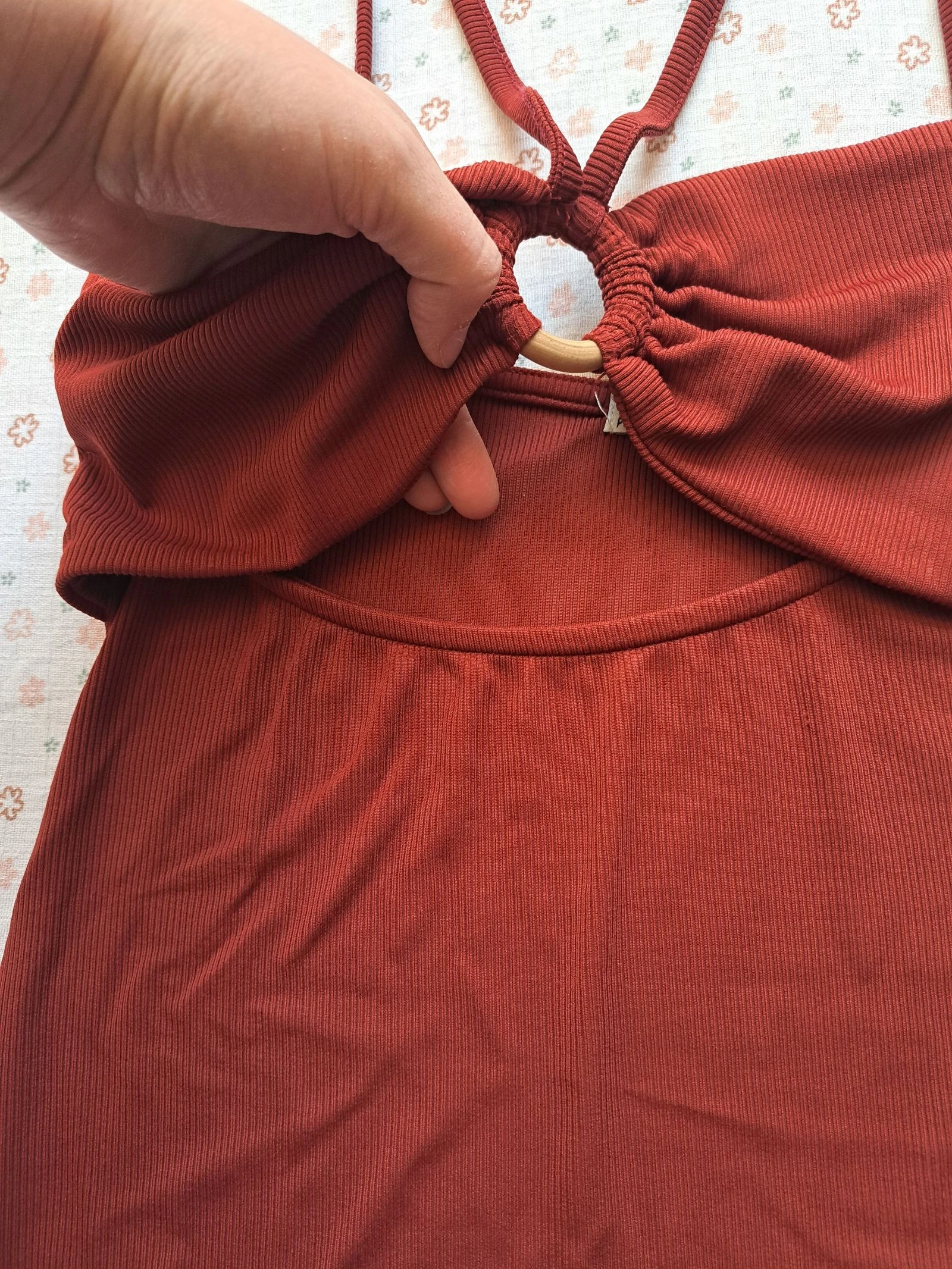 Top terracota ajouré Pull & Bear - Talla L - Muy buen estado – photo 4